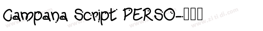 Campana Script PERSO字体转换